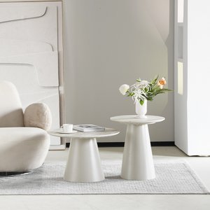 Tottie Coffee Table Set [Travertine] [60 cm] [45 cm]