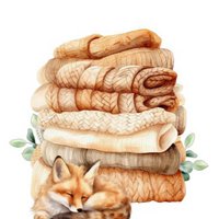 Nachhaltige Karte - Kuschelfuchs