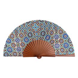 Islamisk kunstinspireret silkehåndsventilator isbilya