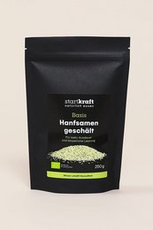 Peeled hemp seeds, a superfood packed with nutrients. These small, green seeds have a nutty flavor and are a great source of protein, fiber, and healthy fats.