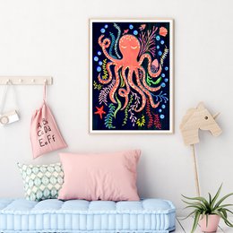 Octopus Nursery Print