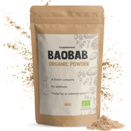 Organic baobab powder, a nutrient-rich superfood. Contains vitamins, minerals, and antioxidants. Ideal for smoothies, baking, and more.