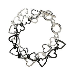 Double Strand Heart Chain Bracelet