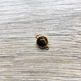 Margaux natuursteen armband verguld zilver