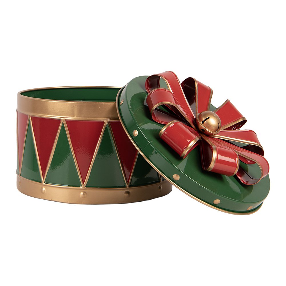 Kerstdecoratie Cadeau Ø 31x24 / Ø 26x20 / Ø 20x15 cm Groen Metaal