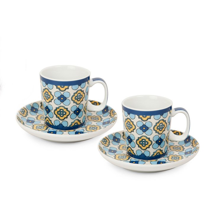 Set 2 Tazzine Caffè con Piattino Britto Cuore - Egan