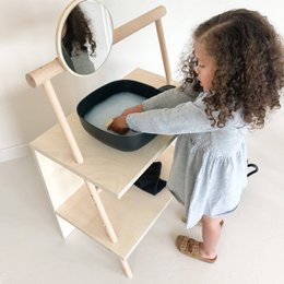 Tavolo in legno "IKIGAI" regolabile in altezza