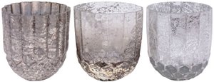 WINDLICHTER/VASEN MONDE 3 TEILIGES SET (HOFF1868)