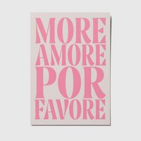 More love please - A6 Postkarte