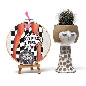 Handgefertigte Stickrahmen-Wandkunst – solange der Vorrat mindestens 15 cm beträgt – SONDERPREIS