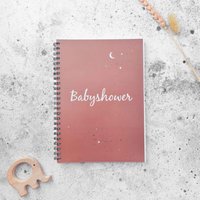Babyshower invulboek roest heelal