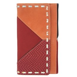 Sunsa women's wallet. leather purse. Wallet with RFID protection. Sustainable wallet made from leather scraps. Large women's wallet with many credit card compartments - wallet/purses for women the best gift idea.