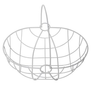 OBSTSCHALE MIT WEISSEM METALLGRIFF 29X22X12/24,5CM ST82819