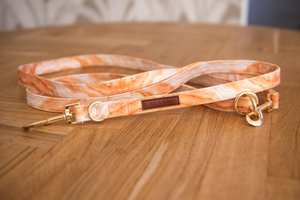 Fluwelen marmeren hondenriem verstelbaar