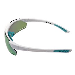 SUNUP Set Magnet-Sport-Sonnenbrille Matt weiß /  Full Revo Purple