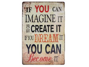 Motivation Retro Wall Sign 30x20