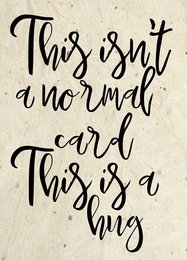 This isn't a normal card, this is a sentimental card. The handwritten text in a cursive style conveys a heartfelt and personal message.