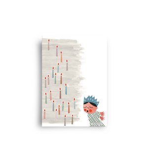 Postkarte 'Kerzen ausblasen'