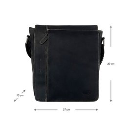 Borsa a tracolla in 3 colori - Tracolla - Pelle di bufalo - In 3 colori