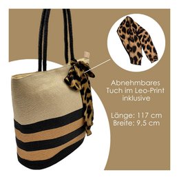 Sac cabas en paille "Léo"