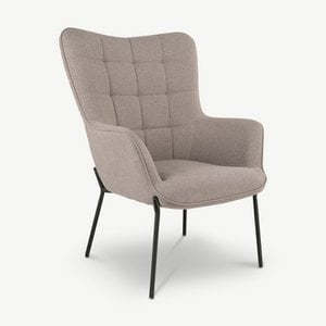 Dublin stoffen loungestoel, taupe
