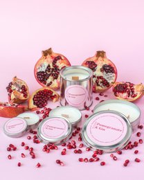 Mini duftende sojalys, Granatæble & Gin