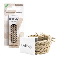 Haargummis Beige - Bellody®(4 Stk.) - Stylisch geflochtene Haargummis