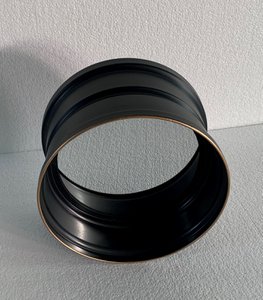 metalen wandspiegel zwart