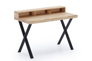 X-LOFT STUDIETAFEL NOORDSE EIKEN / ZWART. OK1205 (8472)