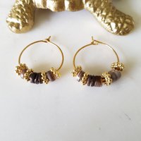 Brown Baby Java earrings