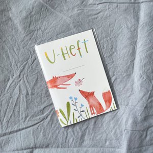 U-Heft Hülle Fuchs, Geschenk zur Schwangerschaft oder Geburt, mit Fach für Impfpass und Gesundheitskarte 
