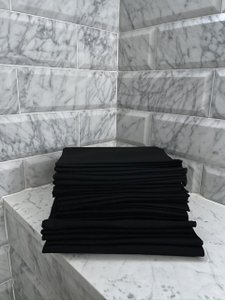 Organic Gastendoek - 40x20 Zwart