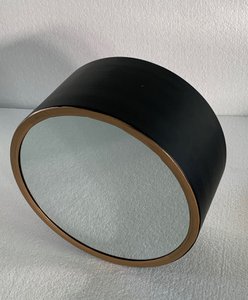 metalen wandspiegel zwart