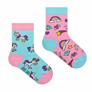 Kindersocken - Unicorn & Rainbow