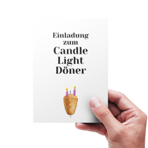 Postkarte | Candle Light Döner
