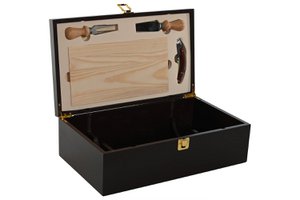 WIJNSET 5 MDF 36X21X12 DONKERBRUIN KAASPLANK RC212143