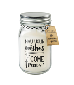 Schwarz-Weiß-Duftkerzen - Mögen Ihre Wünsche