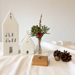 minimalistisk blomstereng - 3 varianter - inklusive glasrør - eg