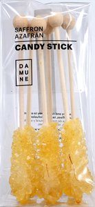 Sugar Candy Sticks Saffron 6Stk.
