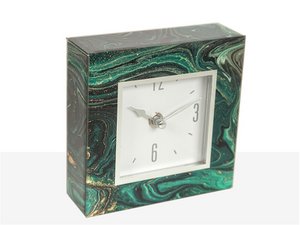 DECORATED GLASS CLOCK HM51009