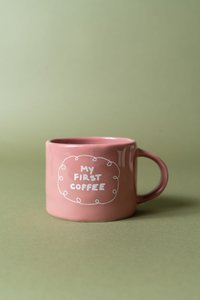 Handgefertigte Tasse, mein erster Kaffee