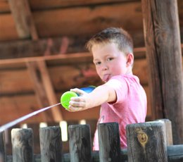 Water Shooter vandpistol 55 cm, sprays op til 12 m, blå