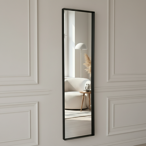 Steel full-length mirror James Black 30x120 cm