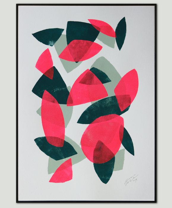 Schilderij - Fractured Neon