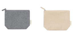 Customizable 100% recycled cotton eco-friendly pencil case