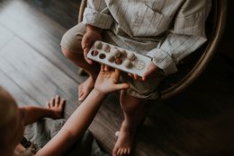 Tal til at lære at tælle, træklodser, montessori