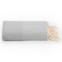 Plaid Grand foulard Honeycomb - Light Grey - 190x300cm
