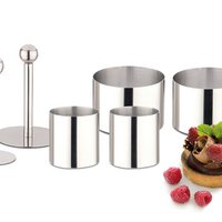 Dessertringe Set 4 inkl. 2 Drücker