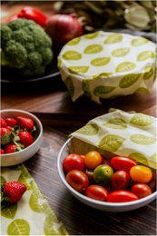 Ceras vegetales wrapéo - juego de 3 S/M/L - 18x20 / 25x28 / 33x35,5 cm