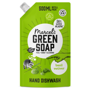 Afwasmiddel Navulling Basilicum & Vetiver